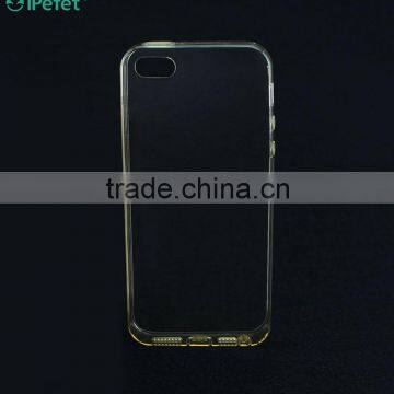 Colorful Bumper Clear Back Cover Soft Flexible TPU Phone Case For IPhone 5/se photo-4