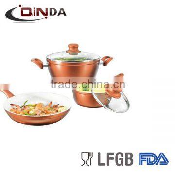 Good Quality tempered glass cooking pot cookware set