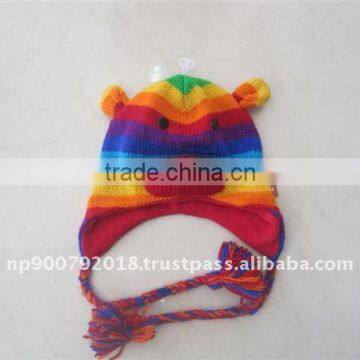 Kids animal hats(Rainbow Monkey)