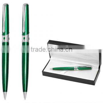 Silver gift ballpoint pen with high range pen box