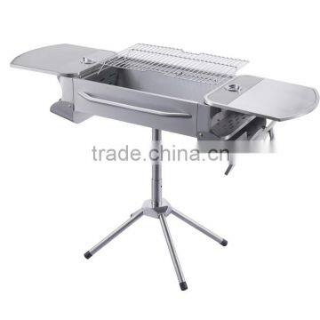 Stainless Steel Portable Folding BBQ Charcoal Grill with 3 sizes