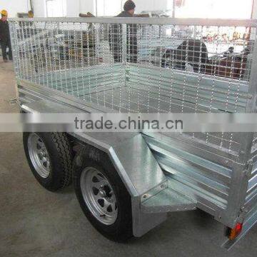 10*5 hot-dipped galvanized tandem box trailer