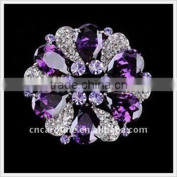 2012 New Design Vintage Crystal Brooch Flower