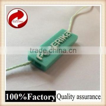 Fashional good quality plastic seal tag with logo string seal tag name tag holder