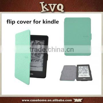 2016 Hottest Flip Cover Case for Kindle Paperwhite Leather Case for Kindle 6