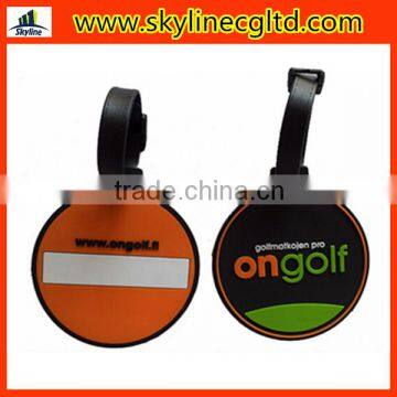 Plastic Golf bag Tag, custom golf bag tag, rubber patch