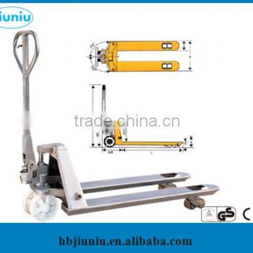 High quality ce 2.5 ton hand pallet truck, 3 ton pallet truck wholesale