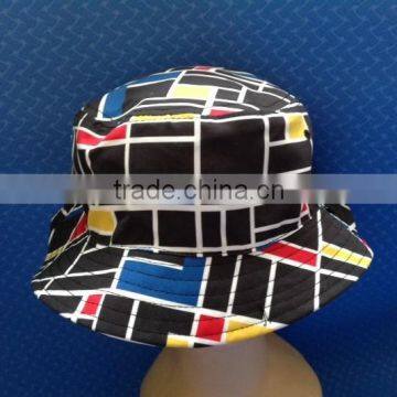 wholesale reversible printed bucket hats for women