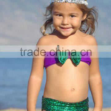 Cute Sexy Bandeau Bow Kids Swimwear for Girls