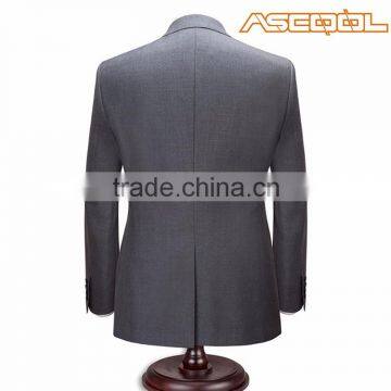 Excellent Material 100% Wool Mens Grey Suit photo-2