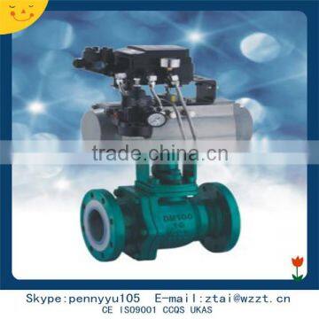 Q41F46-16 Zhitai Pneumatic lined ball valve