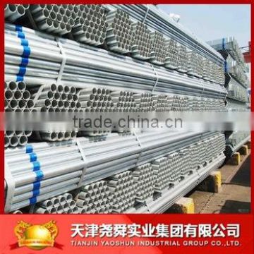 Prepainted zinc round steel tubes / Metal building material GI steel pipes for greenhouse