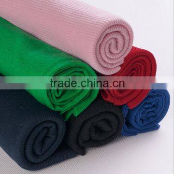 Polyester Knit Fabric Collar Ladies Sportswear Fabrics Cotton 2 * 2 Rib photo-2