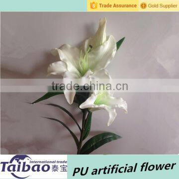 Wedding & Home decoration PU white lily artificial flower