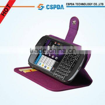 2013 Newly design protective leather wallet case for BlackBerry Q10