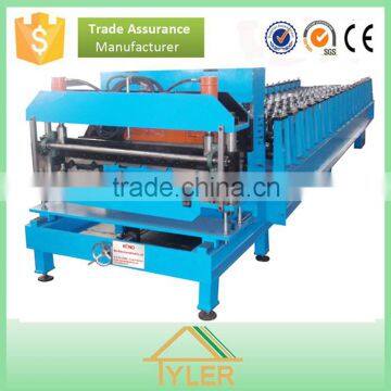 color steel galvanized metal aluminum glazed trapezoidal sheet roof tile wall panel double layer roll forming machine