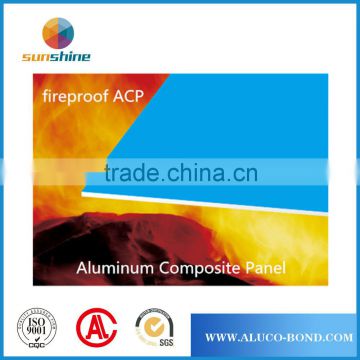 4*8 size 4mm PVDF fireproof aluminium plastic composite plate ACP sheet manufacturer