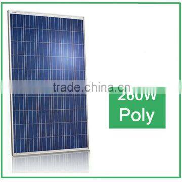 High Quality 260w poly solar panel for solar power system , for off-grid solar system, for home use
