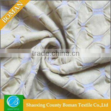 Cheap fabric supplier Top-end Fancy Knitted quilt jacquard fabric for women garment