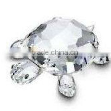 carved crystal turtle figurine