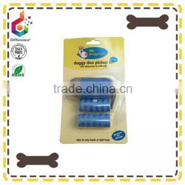 blue doggy pickup kit dispenser and refill rolls