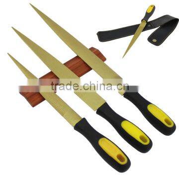 Gold wood file from manufacture