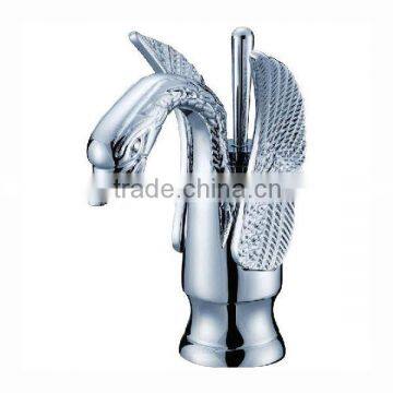 Deck Mounted Brass Wash Basin Mixer, Swan Shape                        
                                                Quality Choice