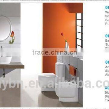 Sanitary Ware Ceramic One-piece Toilet Basin Bidet 4 Sets photo-3