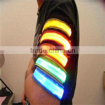 waterproof sport glowing wristband led nylon wristband