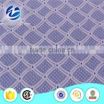 Thinner geometric stretch mesh lace fabric for fashion design lace baju kurung