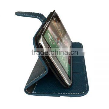 Wallet Leather Cover case for HTC One M8 exw price, For New Htc One Case