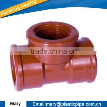 PPH fitting tee for plumbing