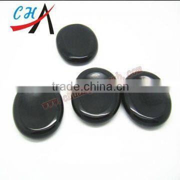 Polished Oval Shape Obsidian Gemstone for Decoration