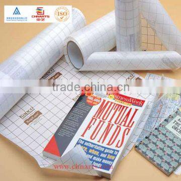 pvc embossed self adhesive book cover roll