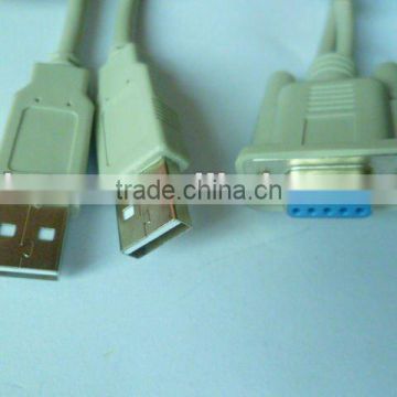 High Quality DB9F to 2USB AM CABLE