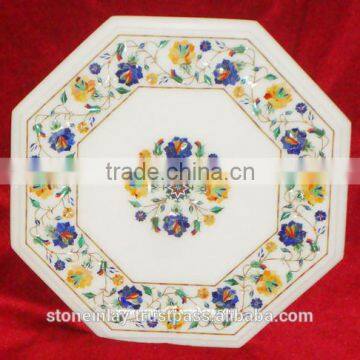 Octagonal Marble Inlay Table Tops