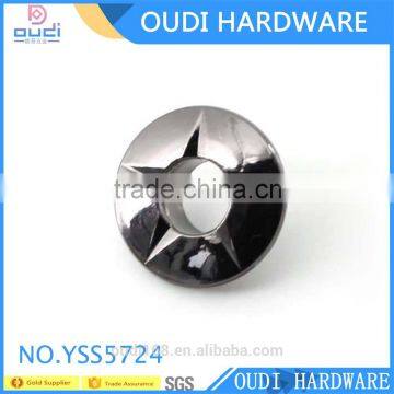Round shape star style zinc alloy women garment eyelets accessories