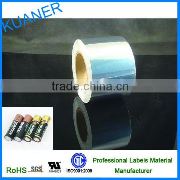 Battery PET film self adhesive PET label material