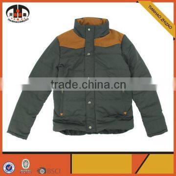 Custom Mens Winter Jacket Leisure Coat with Zip Pockets