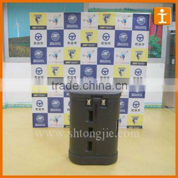 floor standing pop up display,whole set banner stand with Luxurious package box