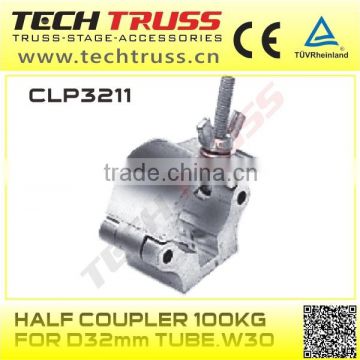 CLP 3211half coupler 35kg, 32mm tube clamp for roof connection