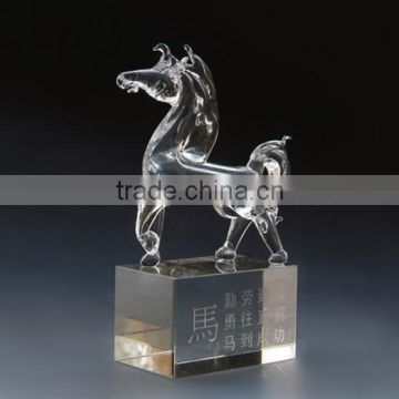 Horse shape Crystal stamp, Glass Stamp