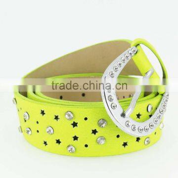 Women'sfashion Women Jeans Rhinestone Belt With Shiny Silver Rhinestone Buckles in Yiwu photo-3