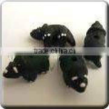 Ceramic small animal shape bead - Cute little Triceratops Dinasaur