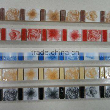 luster/glazed border with shiny 300x30MM