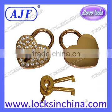 Heart Rhinestone Padlocks FOR Handbag
