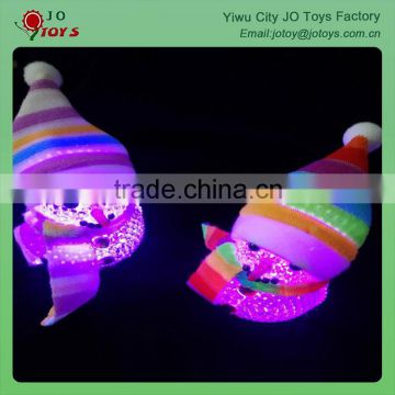 Colorful Christmas snowman candle light