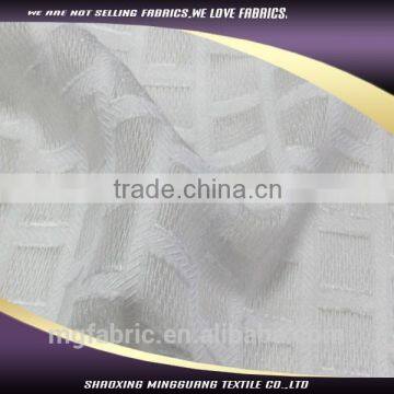 China Manufacturer high quality white skirt jacquard transparent nylon fabric