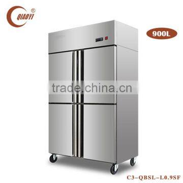 C3 900L 4-door Double-temperature Upright Commercial Refrigerator Freezer for Restaurant