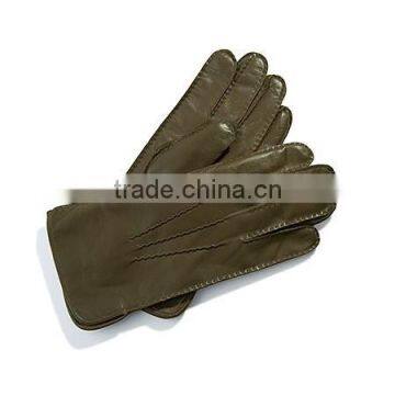 Mens Italian Cashmere Lined Leather Gloves